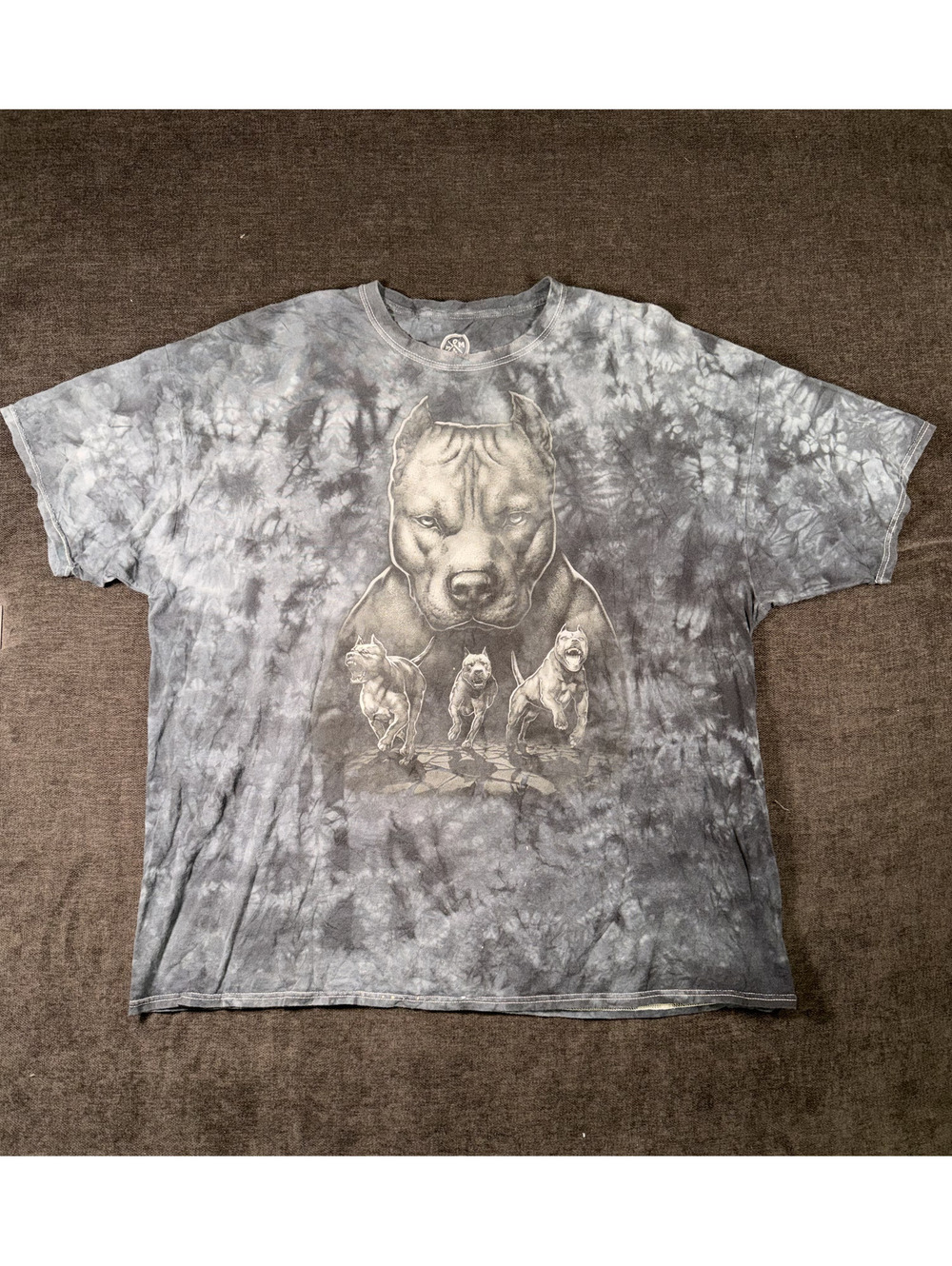 DOM Tie-Dye Pitbull Graphic T-Shirt Size 3XL